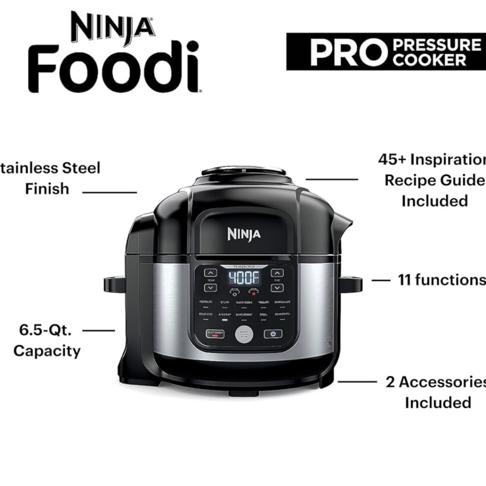 Ninja Foodi Accessories - Black and Silver